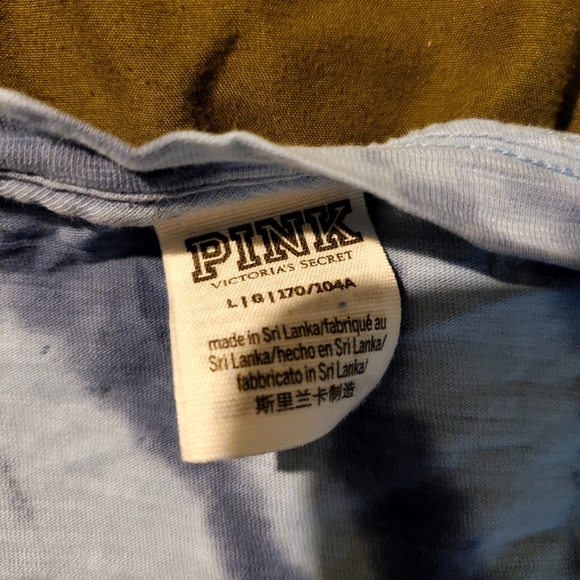 PINK blue tye die tshirt - Picture 3 of 3